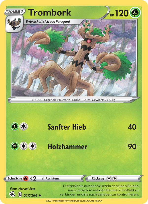 Trombork 17 — Fusion Strike (German Pokémon TCG card)