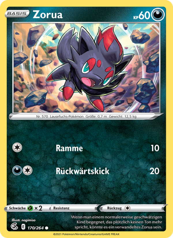 Zorua 170 — Fusion Strike (German Pokémon TCG card)
