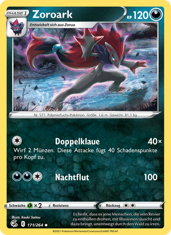 Zoroark 171 — Fusion Strike (German Pokémon TCG card)