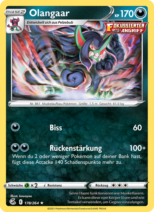 Olangaar 178 — Fusion Strike (German Pokémon TCG card)