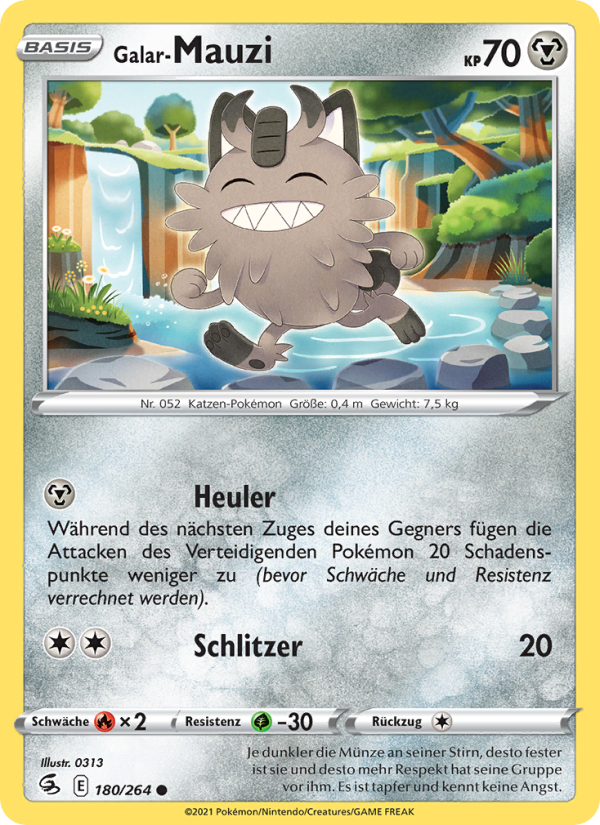 Galar-Mauzi 180 — Fusion Strike (German Pokémon TCG card)