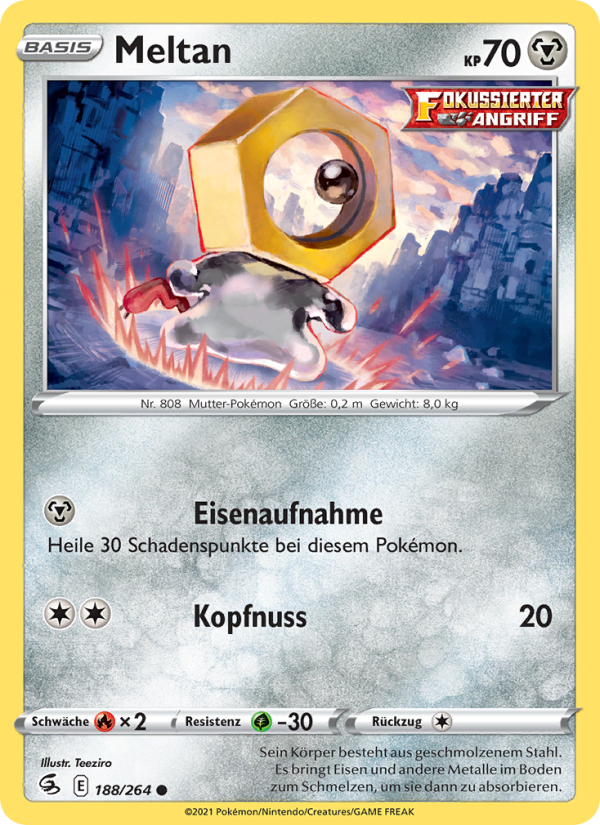 Meltan 188 — Fusion Strike (German Pokémon TCG card)