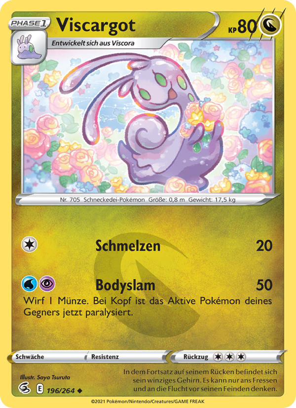 Viscargot 196 — Fusion Strike (German Pokémon TCG card)