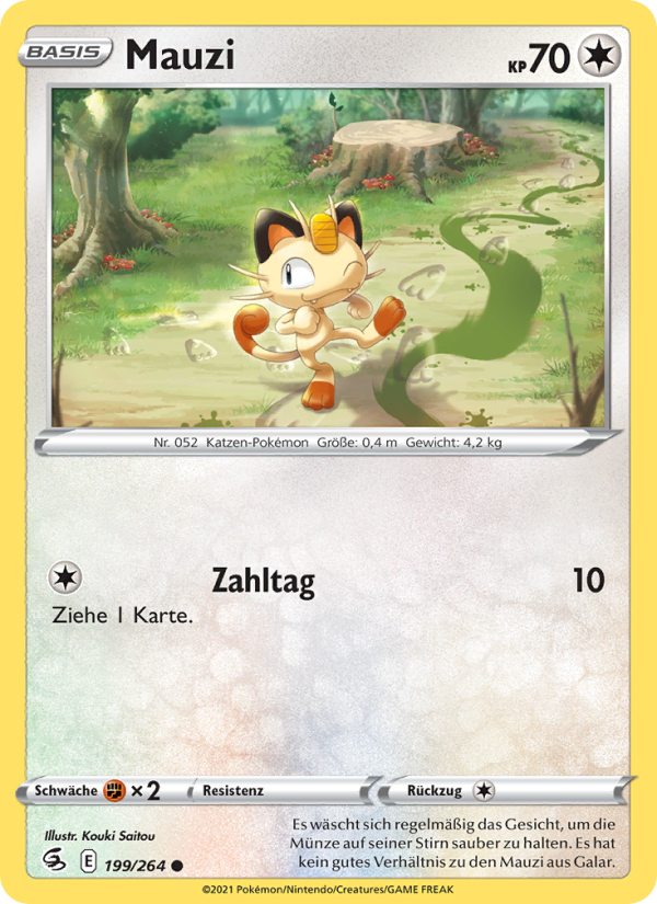 Mauzi 199 — Fusion Strike (German Pokémon TCG card)