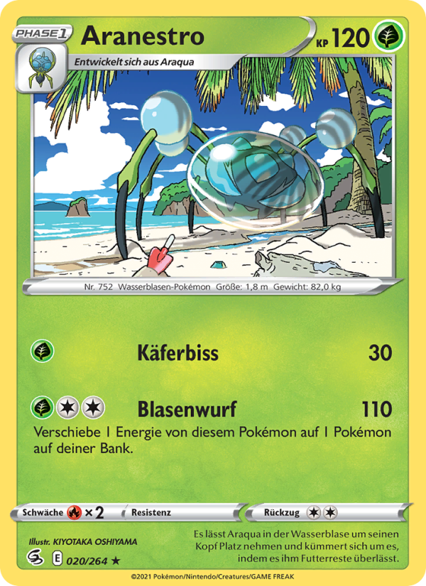Aranestro 20 — Fusion Strike (German Pokémon TCG card)