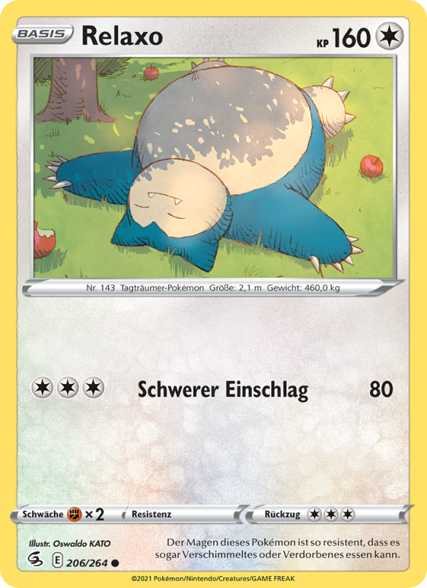 Relaxo 206 — Fusion Strike (German Pokémon TCG card)