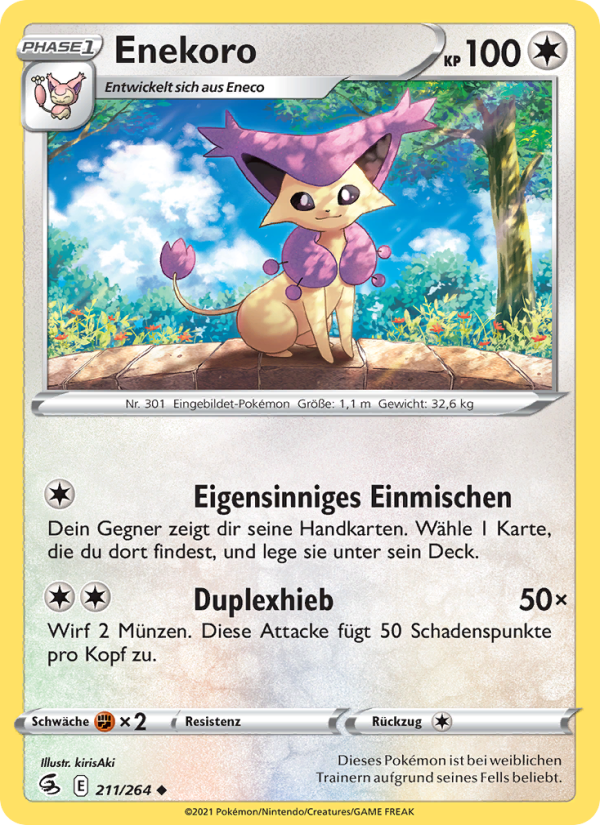 Enekoro 211 — Fusion Strike (German Pokémon TCG card)