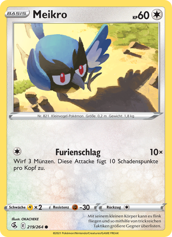 Meikro 219 — Fusion Strike (German Pokémon TCG card)