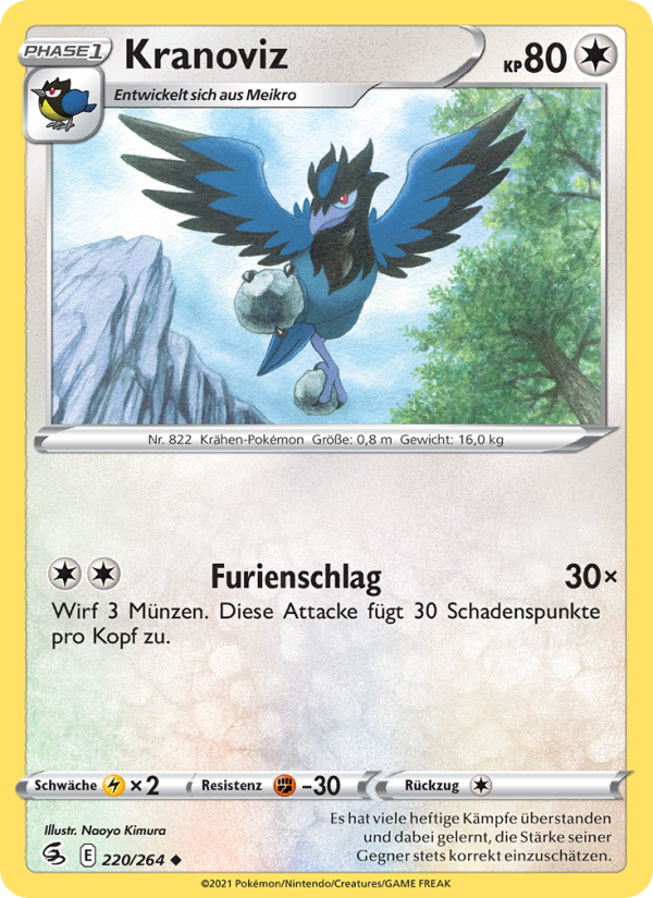 Kranoviz 220 — Fusion Strike (German Pokémon TCG card)