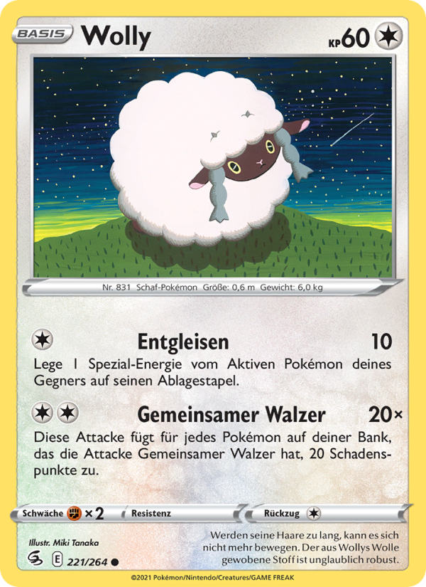 Wolly 221 — Fusion Strike (German Pokémon TCG card)
