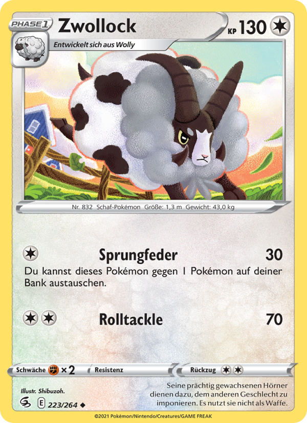 Zwollock 223 — Fusion Strike (German Pokémon TCG card)