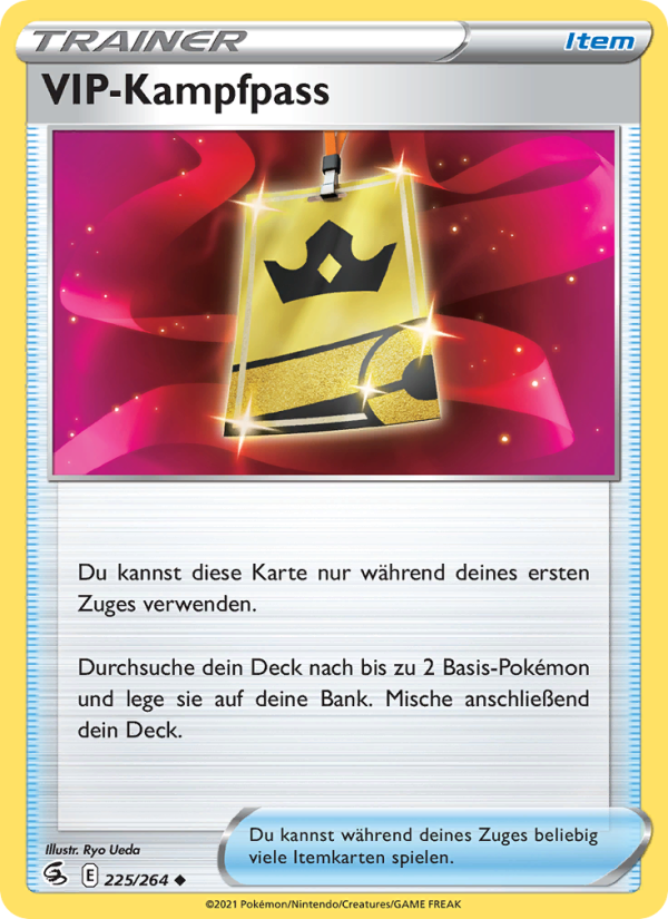 VIP-Kampfpass 225 — Fusion Strike (German Pokémon TCG card)