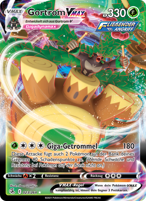 Gortrom VMAX 23 — Fusion Strike (German Pokémon TCG card)