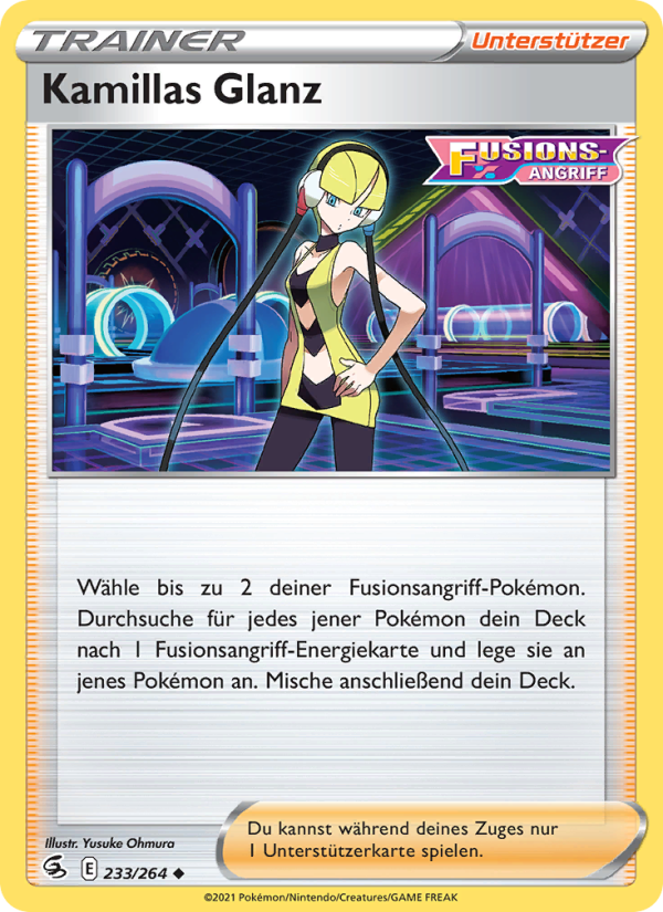 Kamillas Glanz 233 — Fusion Strike (German Pokémon TCG card)