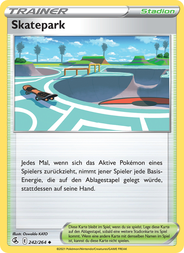 Skatepark 242 — Fusion Strike (German Pokémon TCG card)