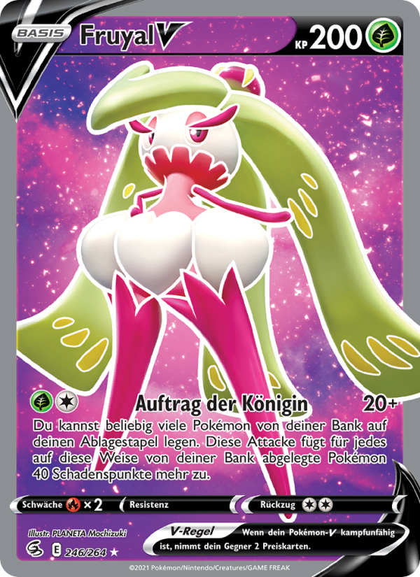 Fruyal V 246 — Fusion Strike (German Pokémon TCG card)