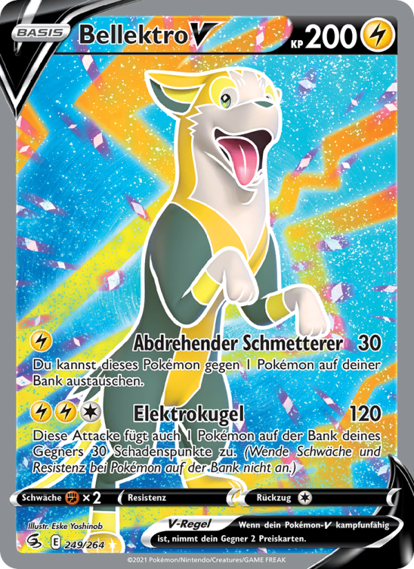 Bellektro V 249 — Fusion Strike (German Pokémon TCG card)