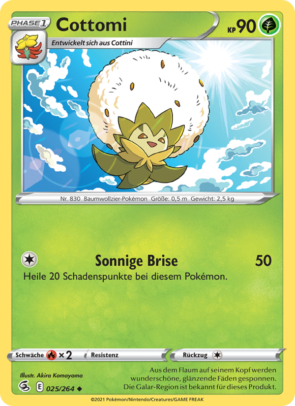 Cottomi 25 — Fusion Strike (German Pokémon TCG card)