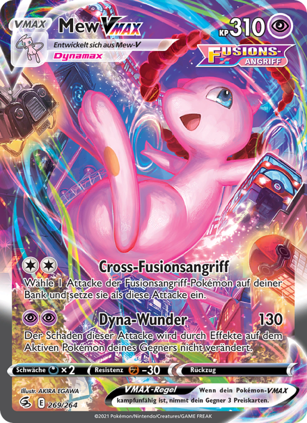 Mew VMAX 269 — Fusion Strike (German Pokémon TCG card)