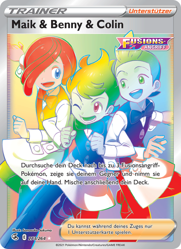 Maik & Benny & Colin 273 — Fusion Strike (German Pokémon TCG card)