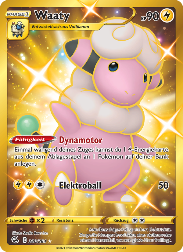 Waaty 280 — Fusion Strike (German Pokémon TCG card)