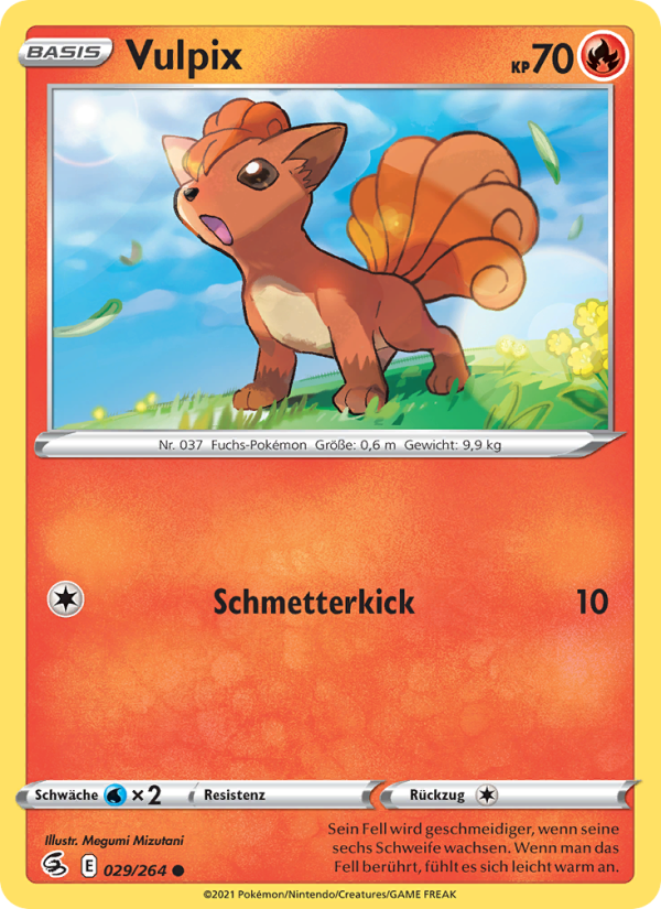 Vulpix 29 — Fusion Strike (German Pokémon TCG card)