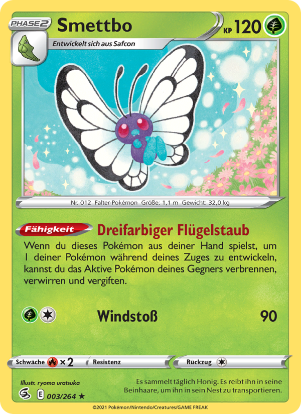 Smettbo 3 — Fusion Strike (German Pokémon TCG card)