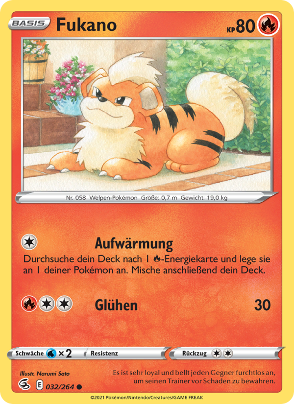 Fukano 32 — Fusion Strike (German Pokémon TCG card)