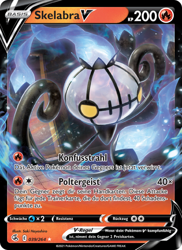 Skelabra V 39 — Fusion Strike (German Pokémon TCG card)