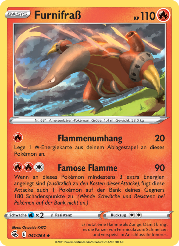 Furnifraß 41 — Fusion Strike (German Pokémon TCG card)