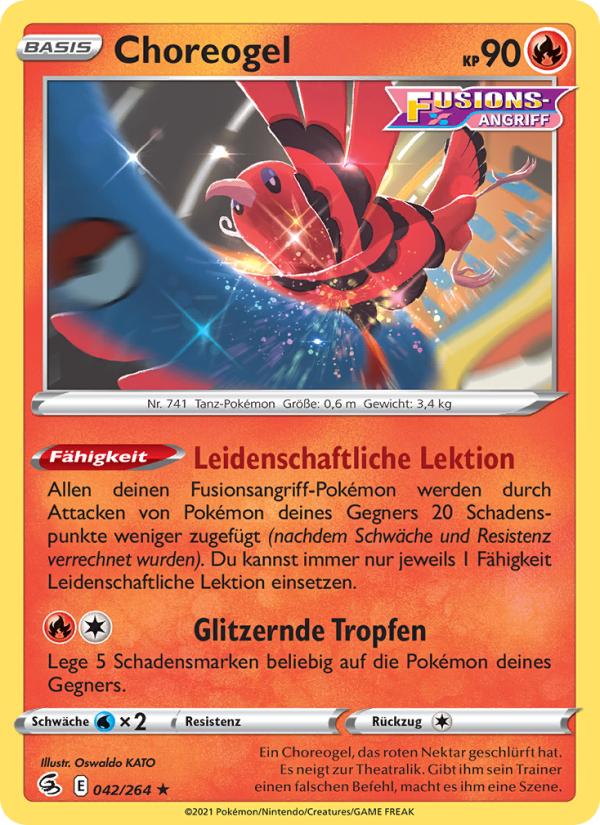 Choreogel 42 — Fusion Strike (German Pokémon TCG card)