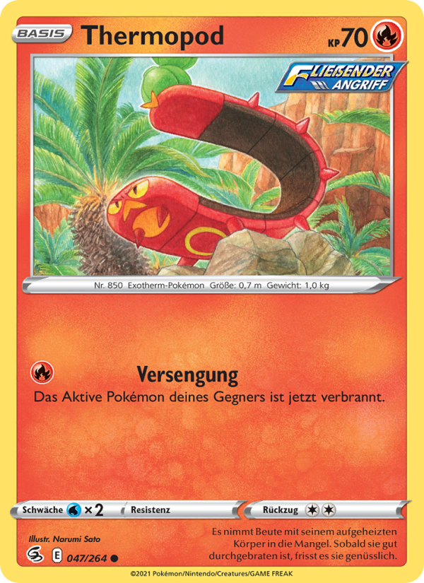 Thermopod 47 — Fusion Strike (German Pokémon TCG card)