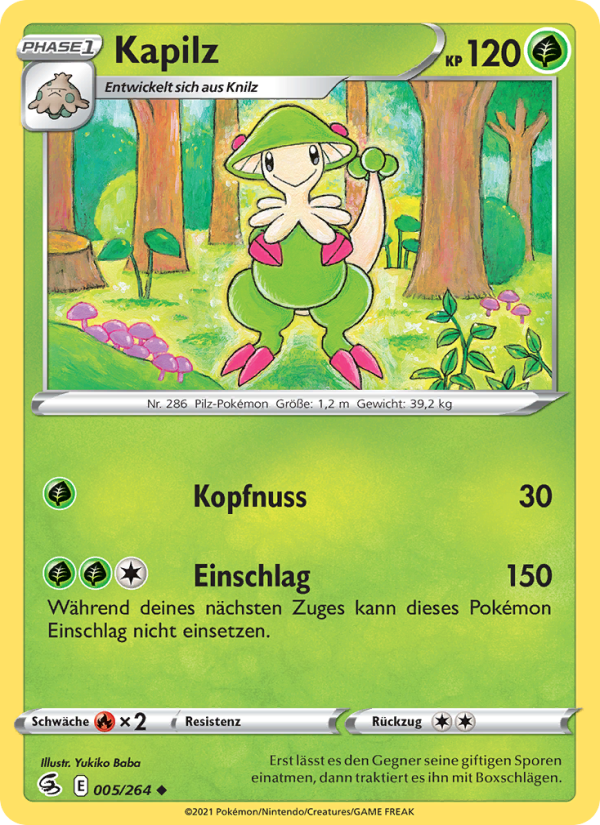 Kapilz 5 — Fusion Strike (German Pokémon TCG card)