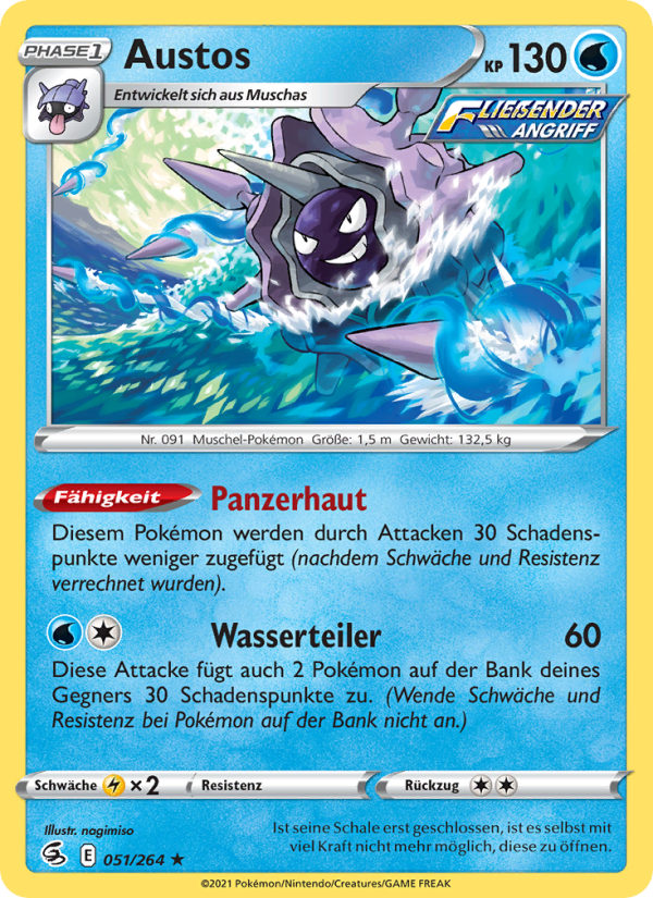 Austos 51 — Fusion Strike (German Pokémon TCG card)