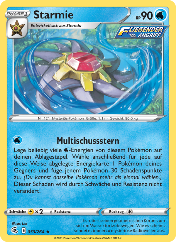 Starmie 53 — Fusion Strike (German Pokémon TCG card)