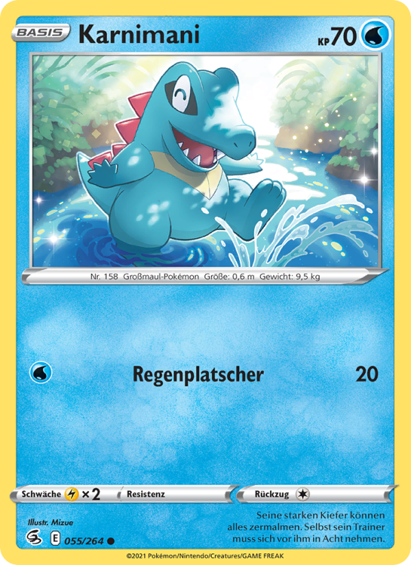 Karnimani 55 — Fusion Strike (German Pokémon TCG card)