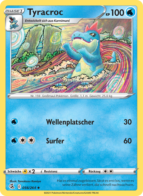 Tyracroc 56 — Fusion Strike (German Pokémon TCG card)