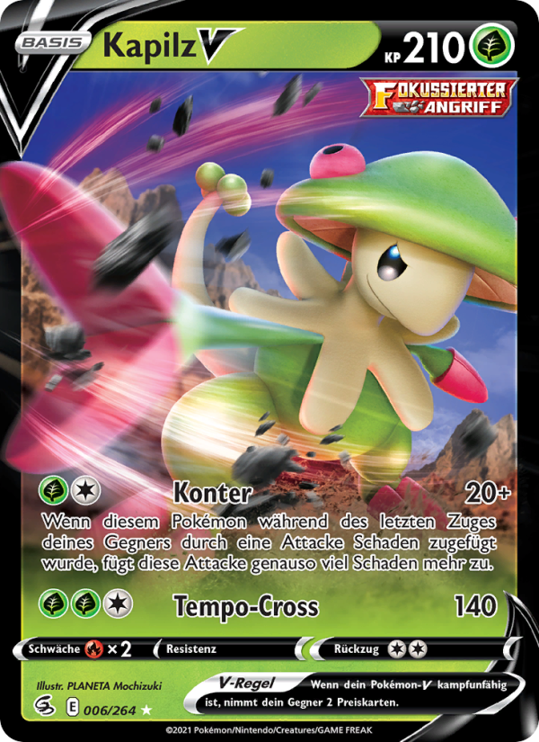 Kapilz V 6 — Fusion Strike (German Pokémon TCG card)