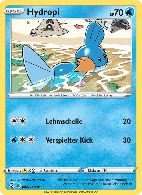 Hydropi 62 — Fusion Strike (German Pokémon TCG card)