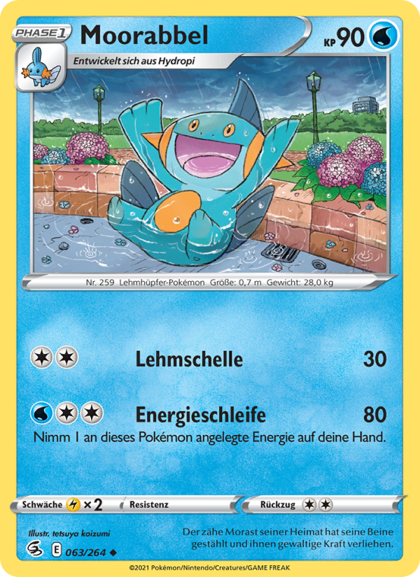 Moorabbel 63 — Fusion Strike (German Pokémon TCG card)