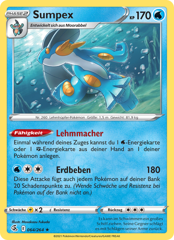 Sumpex 64 — Fusion Strike (German Pokémon TCG card)
