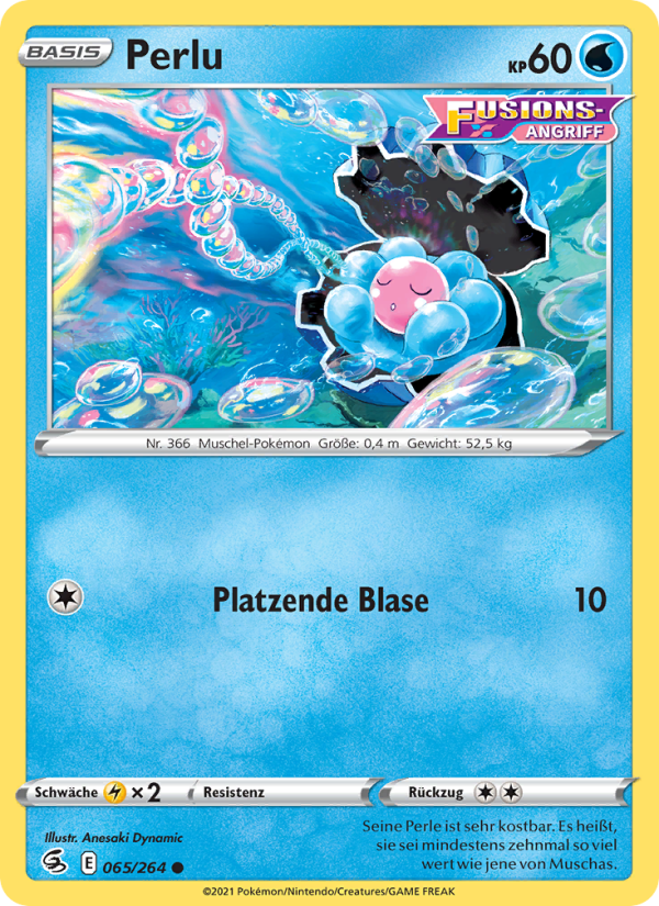 Perlu 65 — Fusion Strike (German Pokémon TCG card)