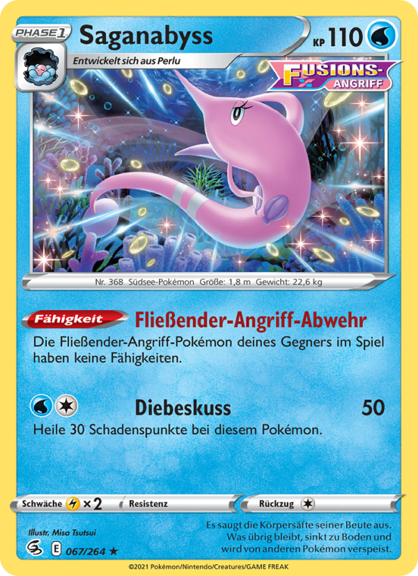 Saganabyss 67 — Fusion Strike (German Pokémon TCG card)