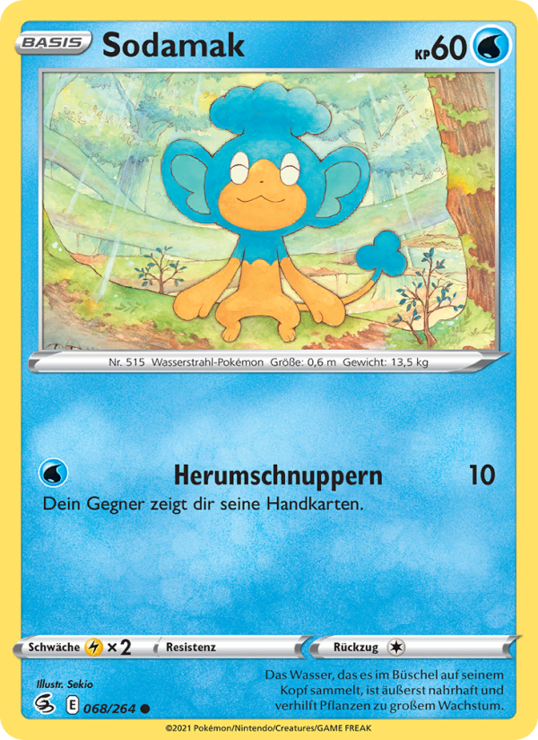 Sodamak 68 — Fusion Strike (German Pokémon TCG card)