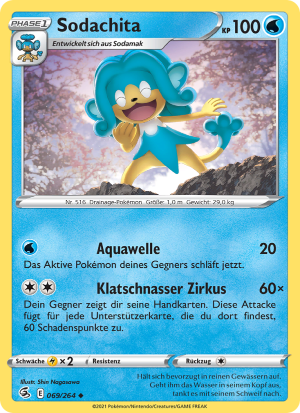 Sodachita 69 — Fusion Strike (German Pokémon TCG card)