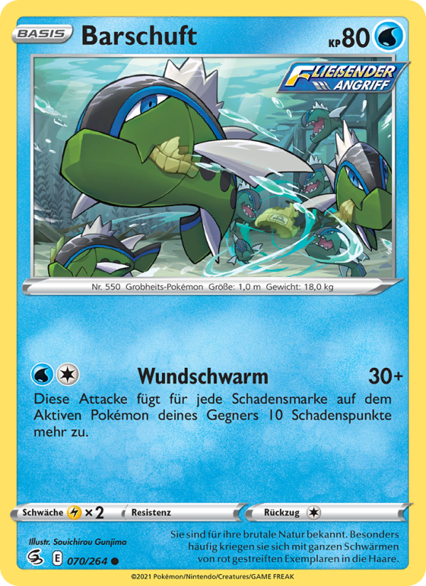 Barschuft 70 — Fusion Strike (German Pokémon TCG card)