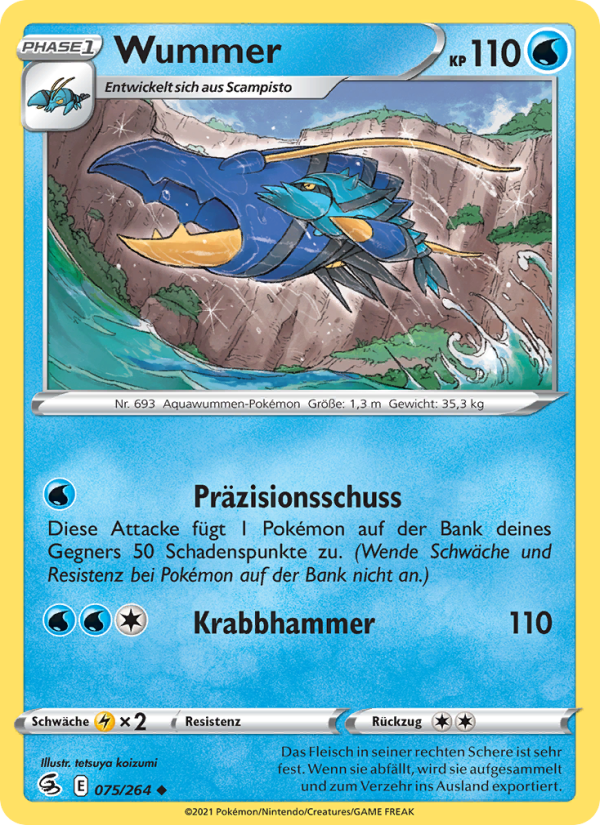 Wummer 75 — Fusion Strike (German Pokémon TCG card)