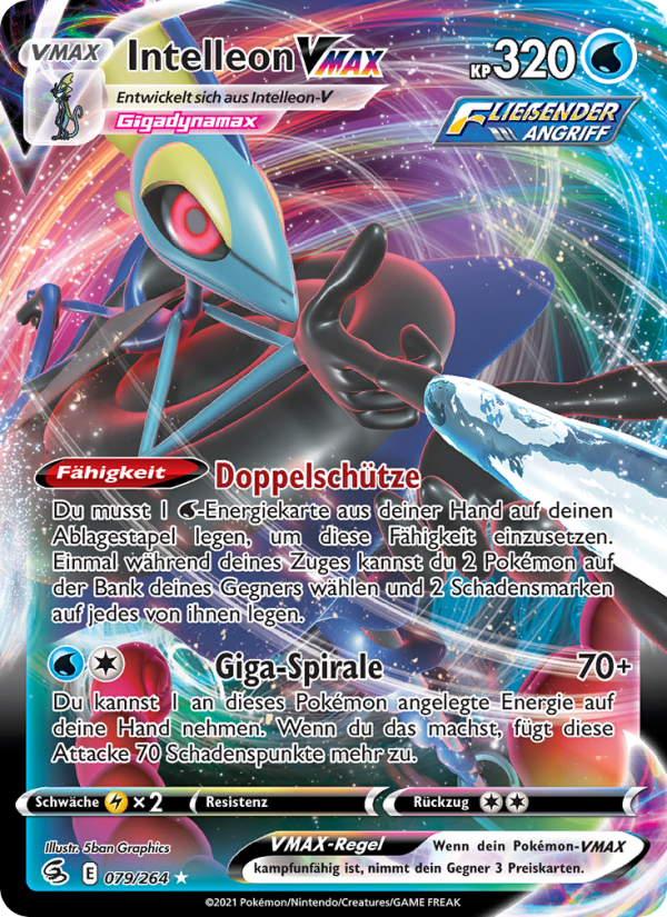 Intelleon VMAX 79 — Fusion Strike (German Pokémon TCG card)