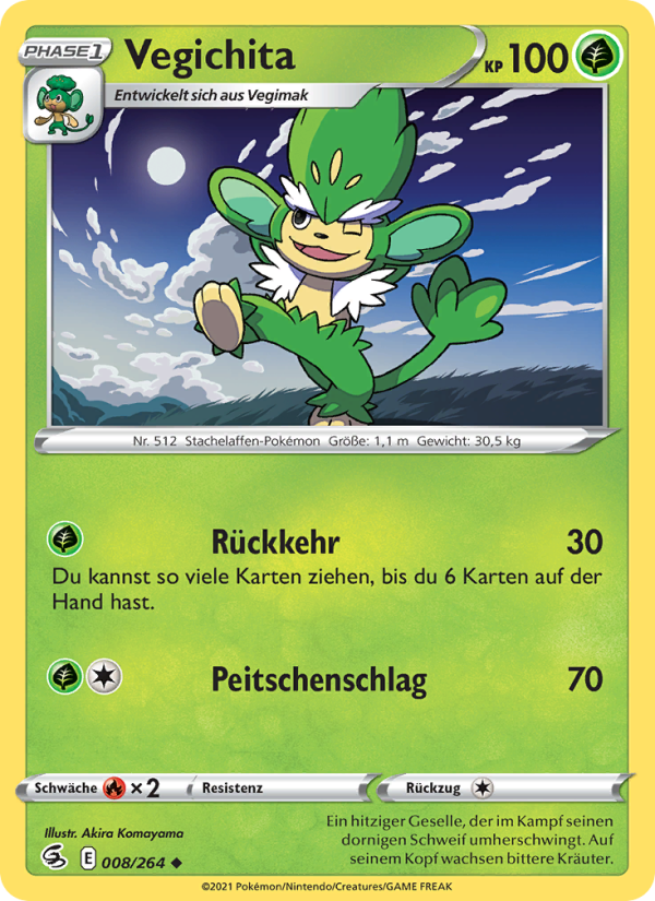 Vegichita 8 — Fusion Strike (German Pokémon TCG card)