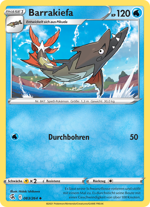 Barrakiefa 83 — Fusion Strike (German Pokémon TCG card)